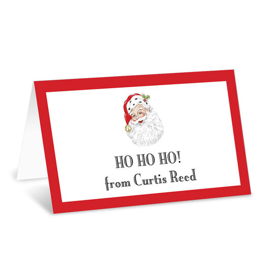 Santa Folded Enclosure Cards